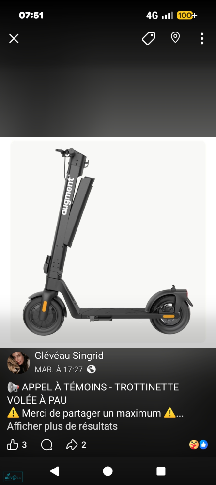 Trotinette augment en location 